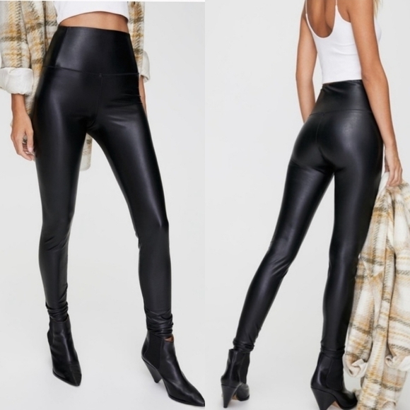 {S}Wilfred Free Daria Vegan Leather Leggings Pants - Picture 1 of 10
